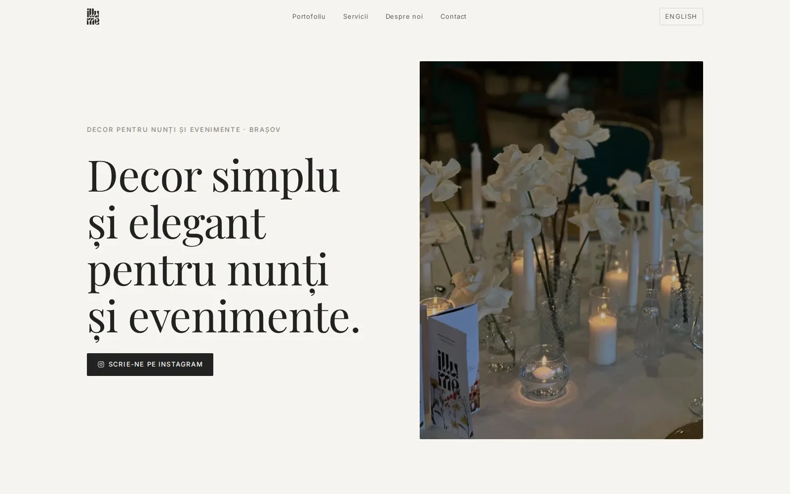 Captură din site-ul Illume Brașov